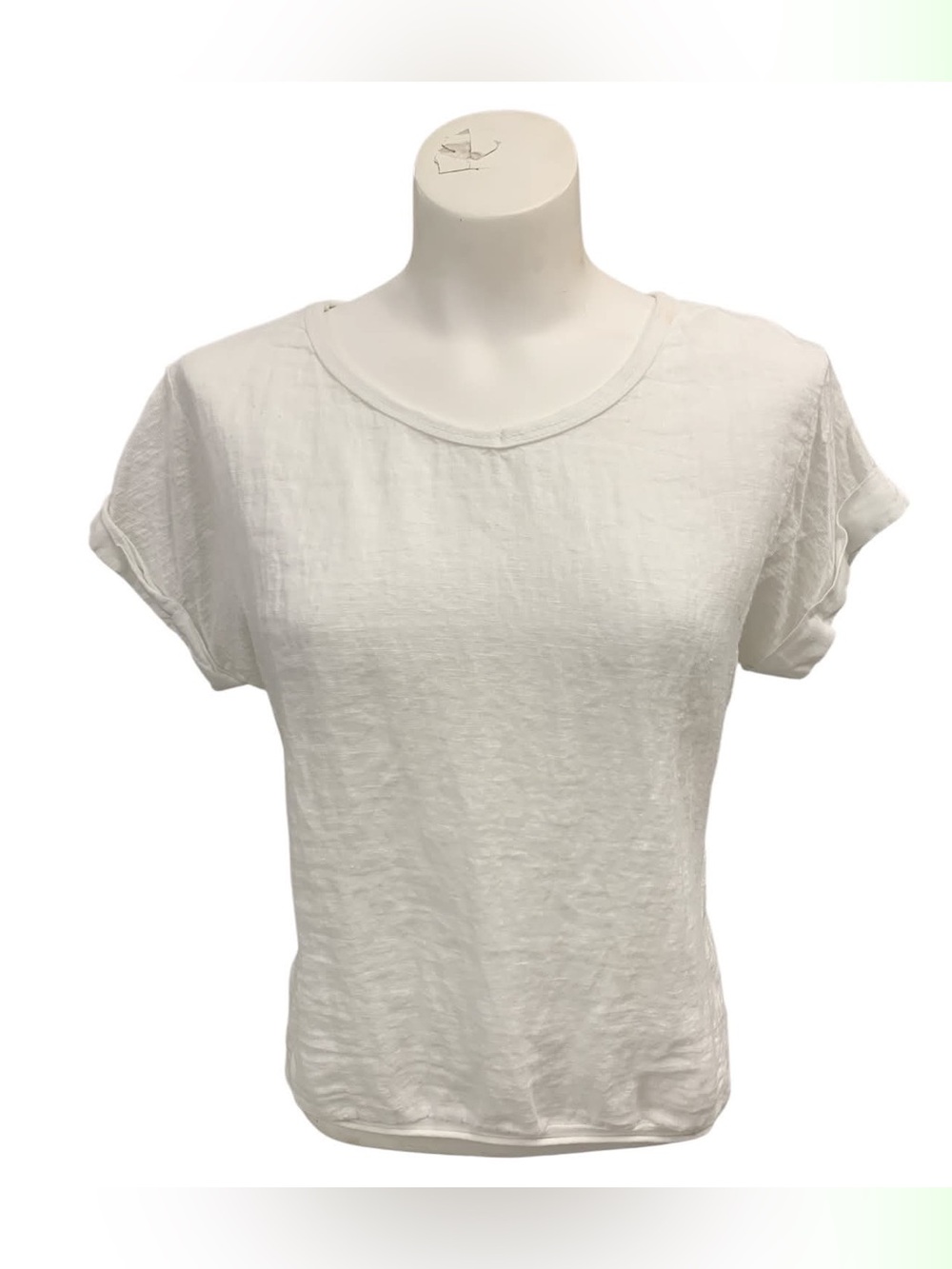 Kaktus White Short Sleeve Crewneck Tee Size S